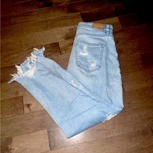 American eagle ripped mom jeans